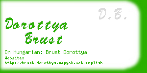 dorottya brust business card